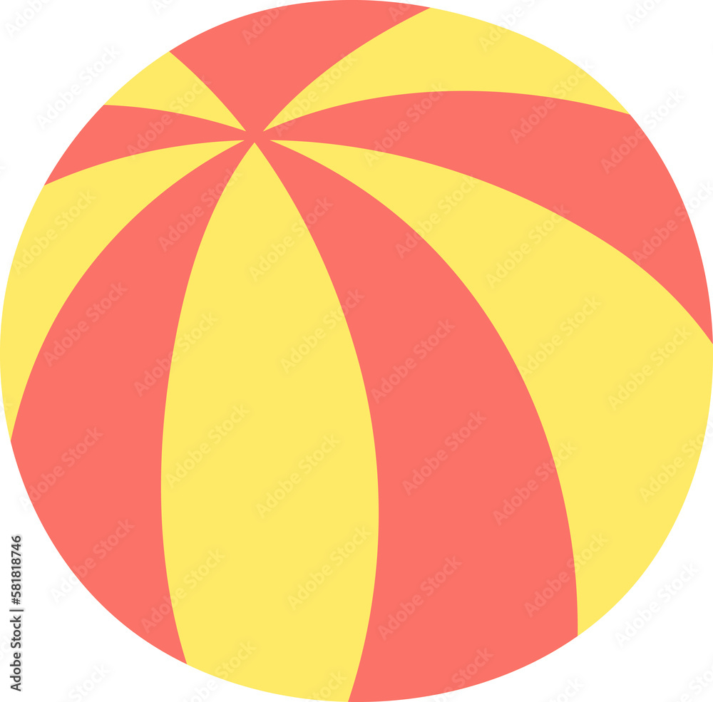 Beach ball illustration, isolated PNG. Cartoon hand drawn flat style design. Summer holidays, vacations, outdoors, beach activity, pool party, seasonal element Beach ball illustration, isolated PNG. Cartoon hand drawn flat style design. Summer holidays, vacations, outdoors, beach activity, pool party, seasonal element
