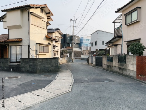 Fototapeta Naklejka Na Ścianę i Meble -  日本の住宅街の風景	