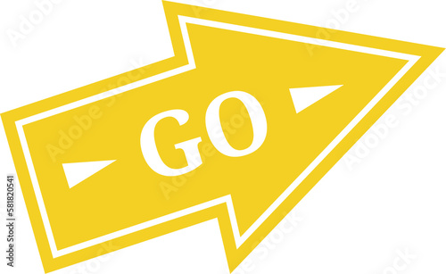 png go arrow corporate and trend icon isolated.