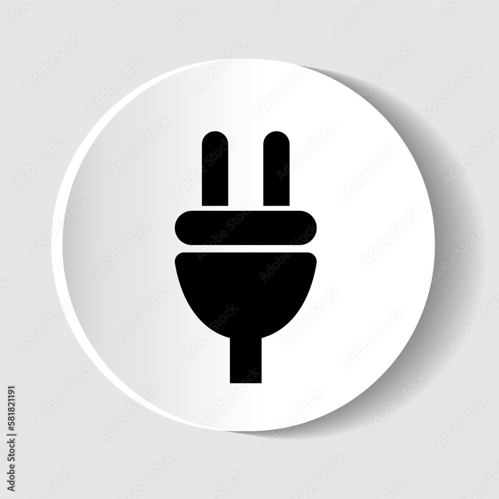 Plug icon for webdesign and mobile applications Plug icon for webdesign and mobile applications
