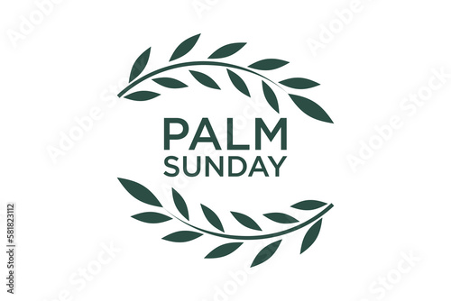 palm sunday logo vector