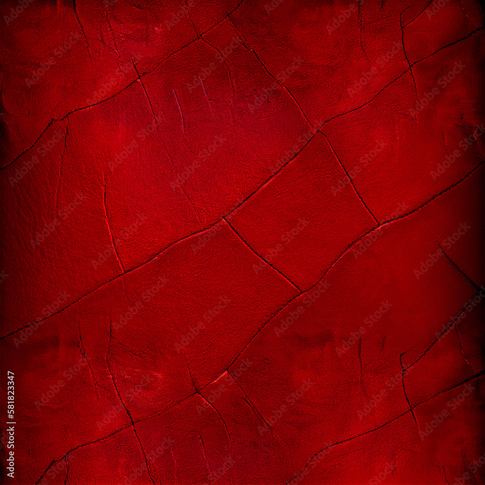 Vintage premium red leather background for decorations and textures