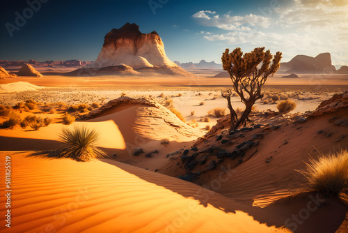 Beyond the Horizon: Exploring the desert - AI Generated