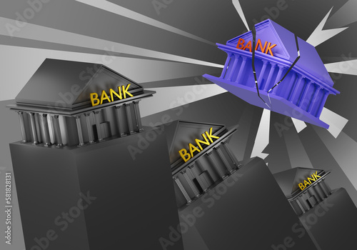 Bank building is collapsed....