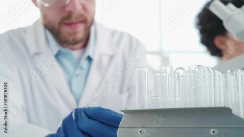 group of scientists discussing the results of their research.