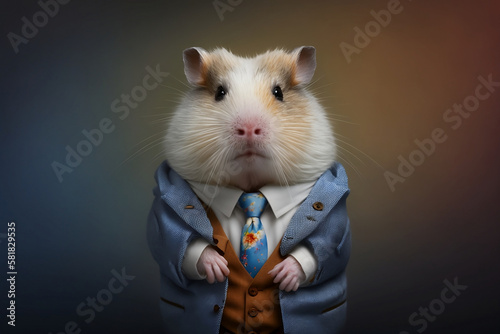 The hamster in a business suit: small but mighty. Generative AI