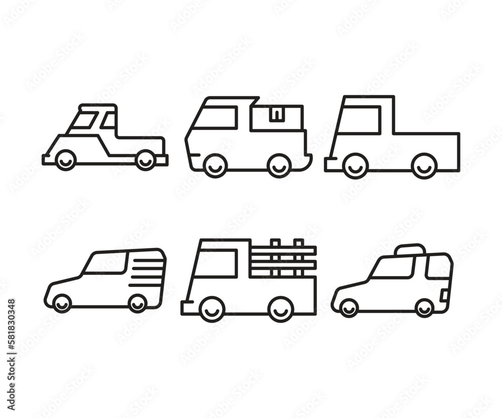 car and transportation icons set vector illustration car and transportation icons set vector illustration