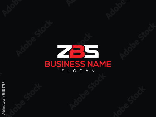 ZBS z b Business Icon, Colorful ZBS Logo Letter Design Beauty Shop photo