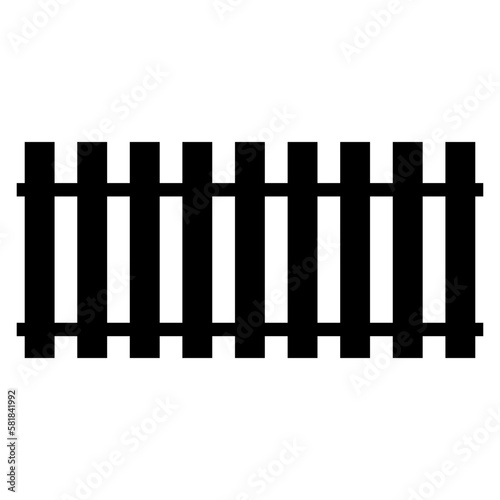 fence icon vector logo template