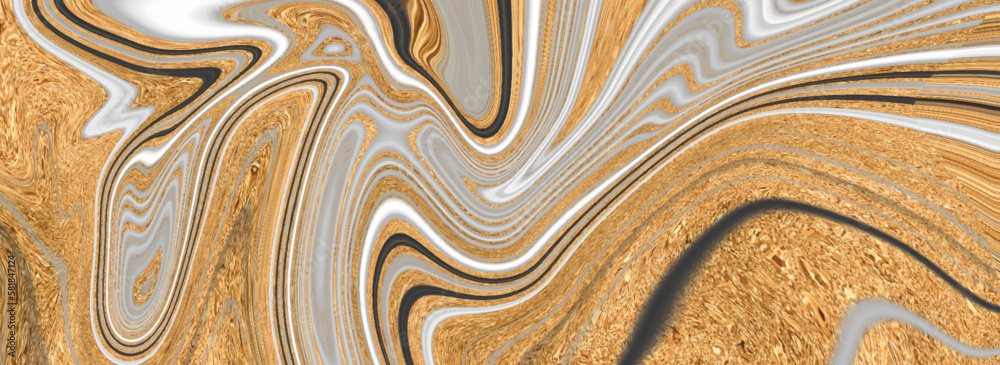 luxurious marble with golden particles. Italian marble slab with golden veins, Closeup surface grunge stone texture. Modern design element.