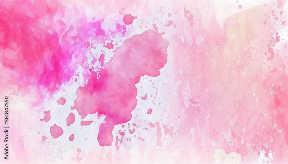 Pink watercolor abstract textured background. Generative AI