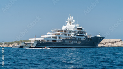 Giant Luxury yacht on the sea © JWolf