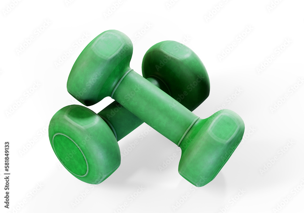 3d render of kettlebell over white 3d render of kettlebell over white