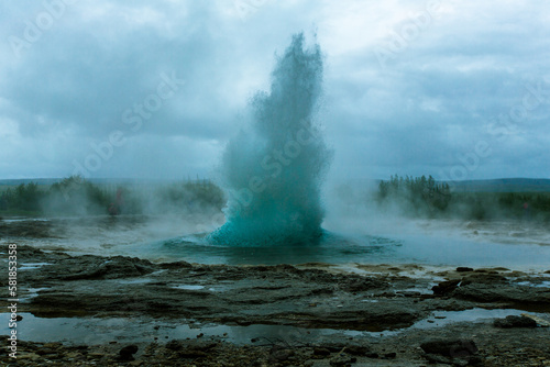 Geysir in Iceland, geo thermal area, the great geysir, most visited places in Iceland, travel the world