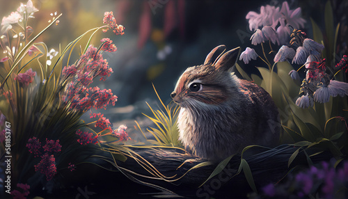 spring easter small cute animal 
