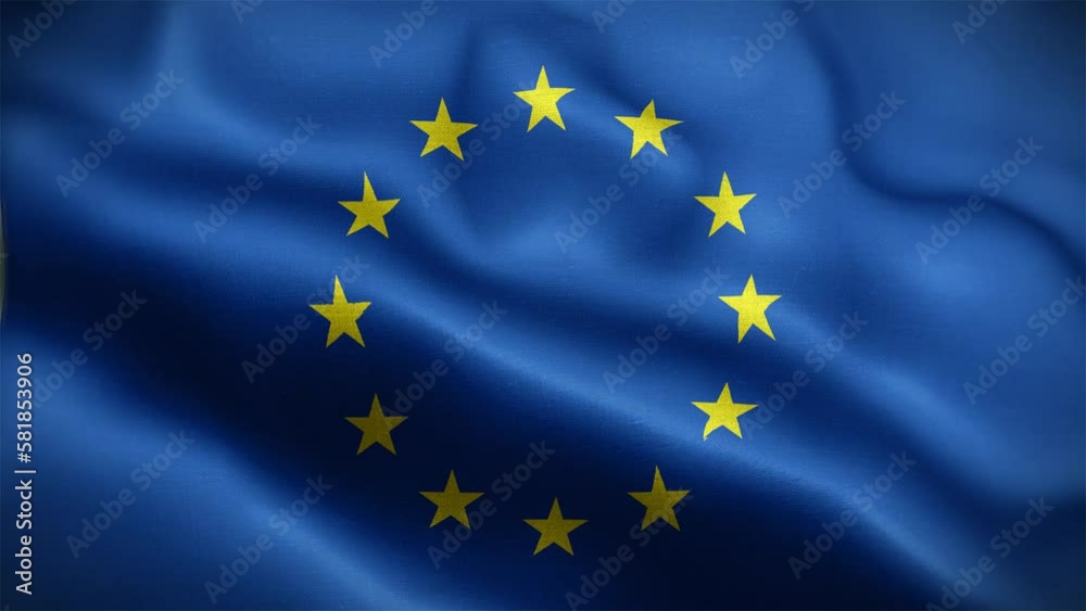 4K Textured Flag of European Union Animation Stock Video - EU Flag Waving in Loop - Highly Detailed EU Flag Stock Video 4K Textured Flag of European Union Animation Stock Video - EU Flag Waving in Loop - Highly Detailed EU Flag Stock Video