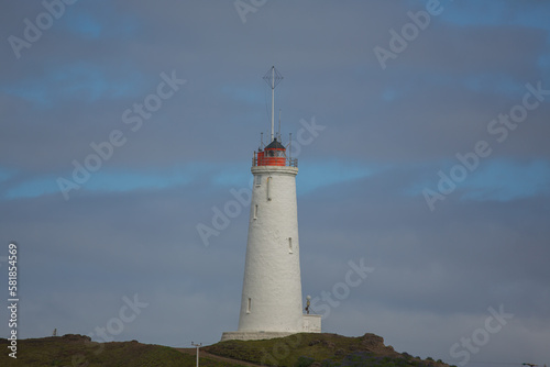 Lighthouse in Iceland on west coast 