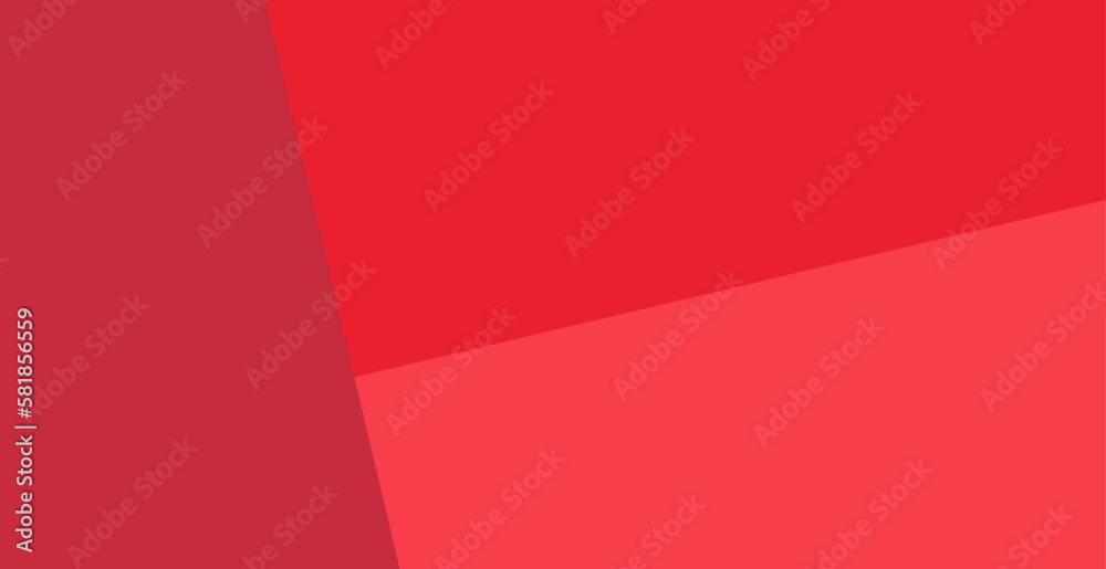 Abstract red background with geometric shapes. For wallpaper, cover, banner, poster, placard and vivid presentation. Modern geometric design background for business card and flyer template, vector