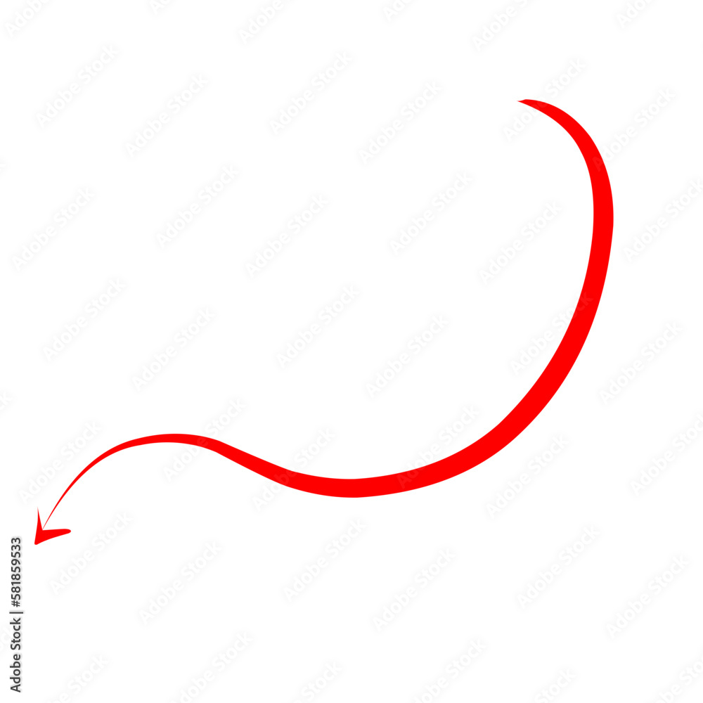 Red Devil Tail Vector Red Devil Tail Vector