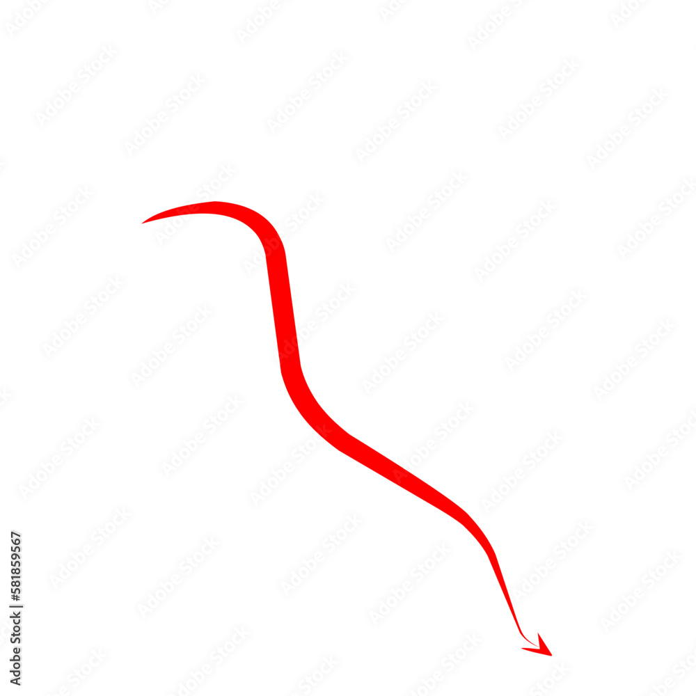 Red Devil Tail Vector Red Devil Tail Vector