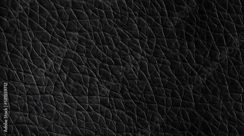 Seamless Dark Leather Texture. Tile Able. Post-produced generative AI digital illustration.