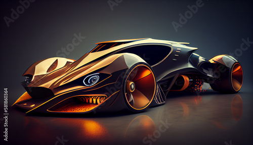 Modified Super car Ai generated image