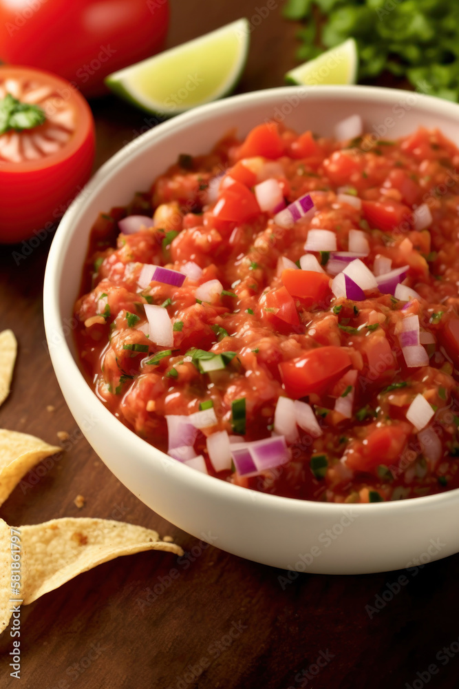 Salsa - spicy Mexican salsa sauce Salsa - spicy Mexican salsa sauce