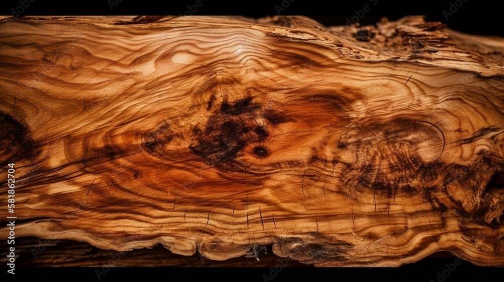 A raw and unfinished cedar wood texture with rough edges Generative AI