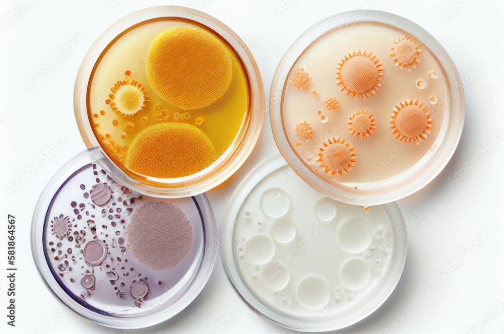 Attractive Cosmetic Display Petri Dishes Background 001 Generative AI Attractive Cosmetic Display Petri Dishes Background 001 Generative AI