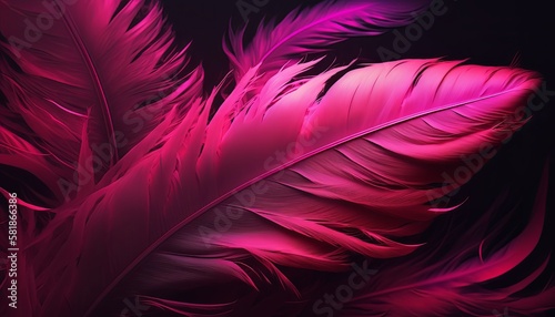 Pink feather texture pattern background