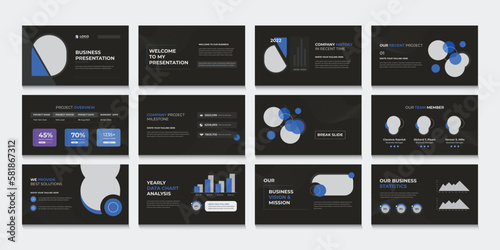 Business minimal slides presentation background template. business presentation template. modern keynote presentation slides, website slider, landing page, annual report, company profile