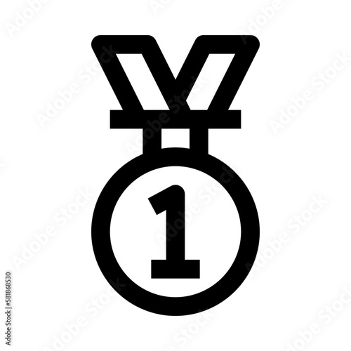 gold medal icon for your website, mobile, presentation, and logo design.