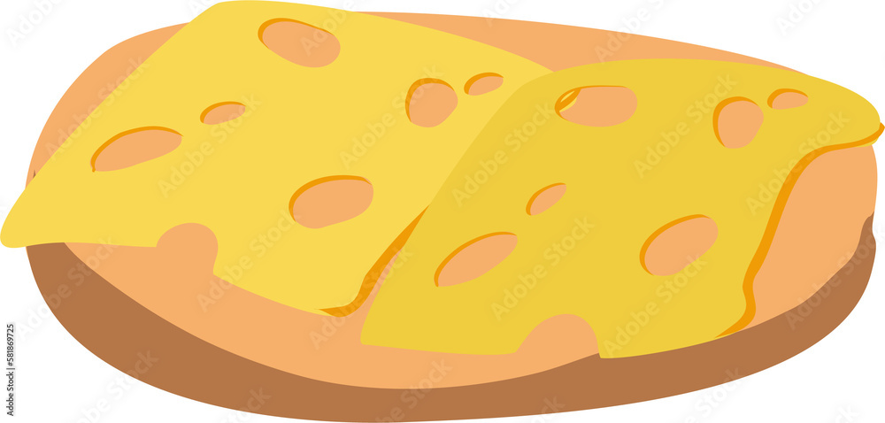 Cheese sandwich for breakfast. Cheese sandwich for breakfast.