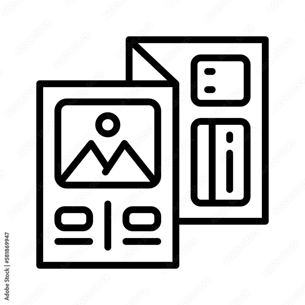 brochure icon for your website, mobile, presentation, and logo design. brochure icon for your website, mobile, presentation, and logo design.
