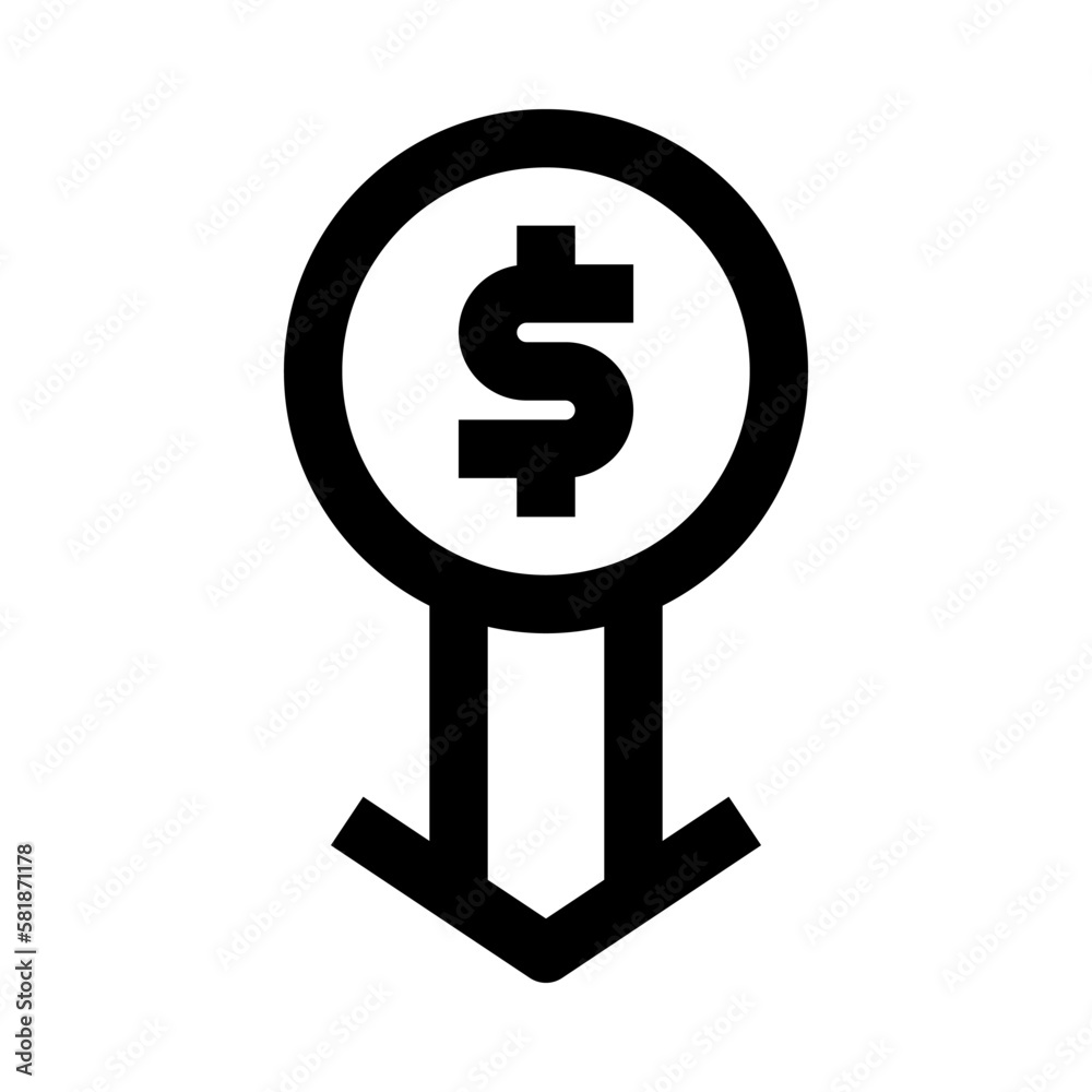 loss icon for your website, mobile, presentation, and logo design. loss icon for your website, mobile, presentation, and logo design.