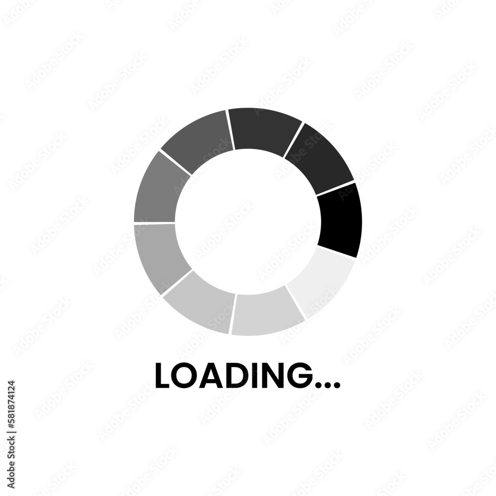 Loading Pre-loader Software Application Icon Label Design Vector Loading Pre-loader Software Application Icon Label Design Vector