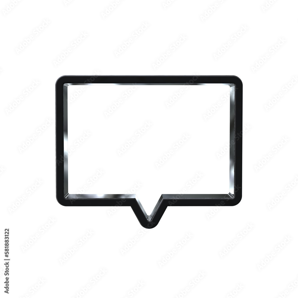 Realistic Frame 3D render with transparent background Realistic Frame 3D render with transparent background