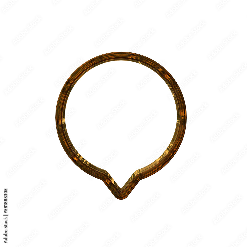 Realistic Frame 3D render with transparent background Realistic Frame 3D render with transparent background