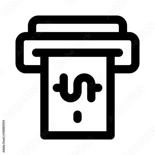 cash withdraw icon for your website, mobile, presentation, and logo design.