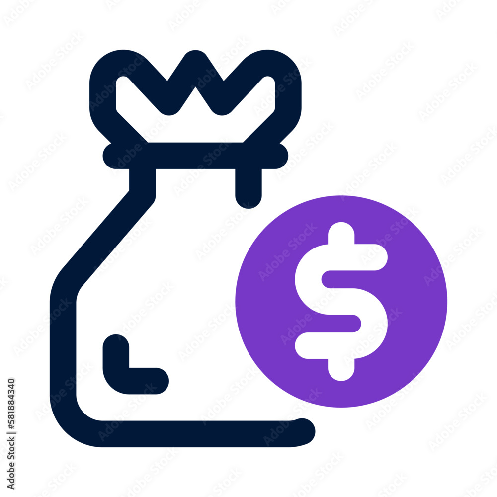 money bag icon for your website, mobile, presentation, and logo design. money bag icon for your website, mobile, presentation, and logo design.