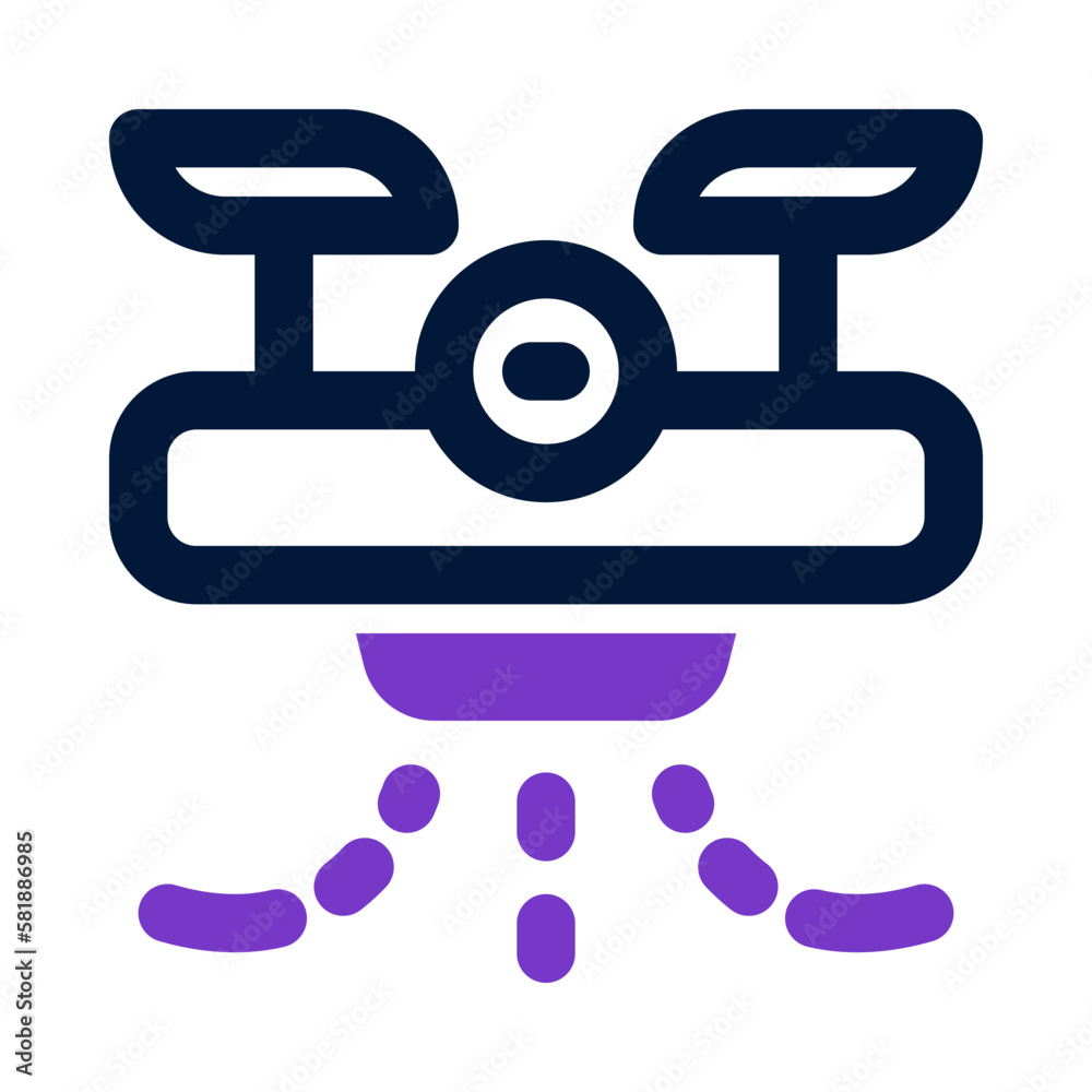 watering drone icon for your website, mobile, presentation, and logo design. watering drone icon for your website, mobile, presentation, and logo design.