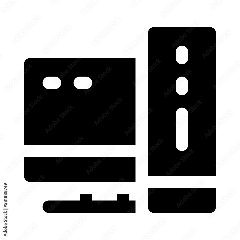 personal computer icon for your website, mobile, presentation, and logo design. personal computer icon for your website, mobile, presentation, and logo design.