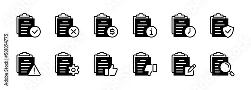 Document approval status icon from start to finish process symbol vector design for terms policy agreement, finance request, of any business application