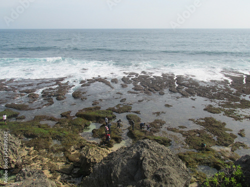 Rocky Beach with Waves photo