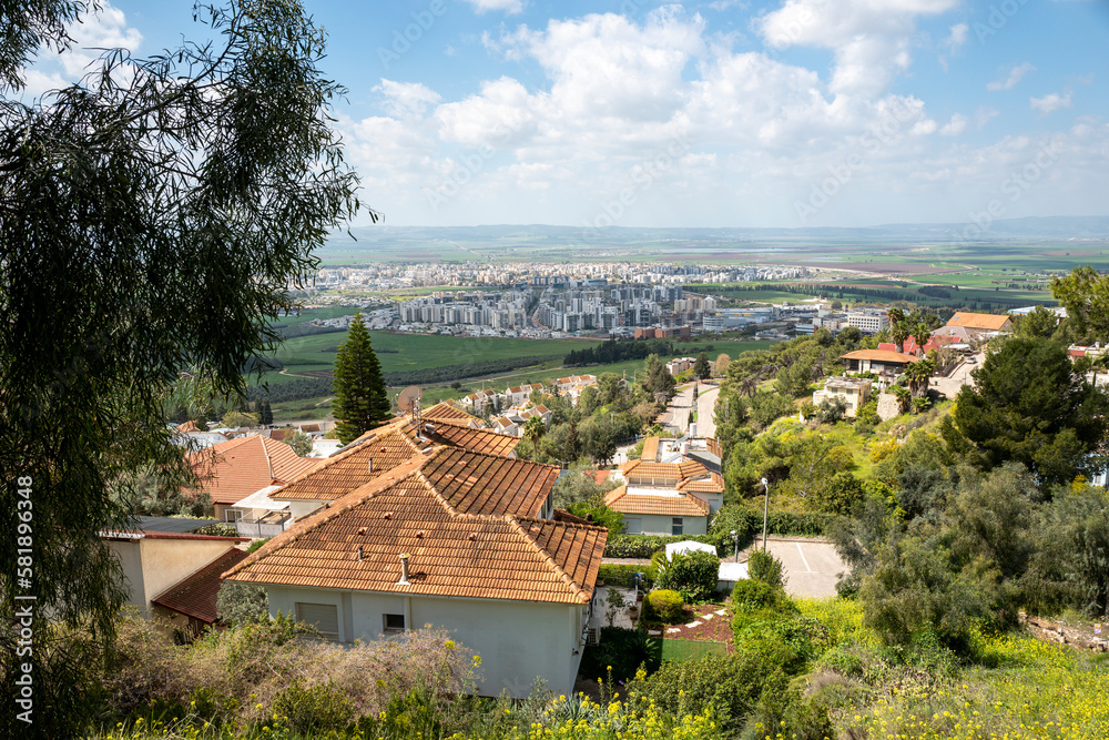 View of Afula from Givat Hamoreh, Israel
