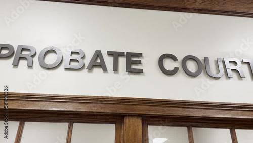 Burke County Judicial center probate court letters on the wall