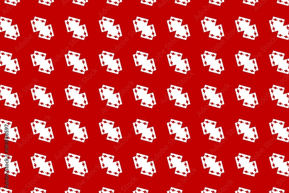 Geometric pattern in the colors of the national flag of Tonga. The colors of Tonga. Geometric pattern in the colors of the national flag of Tonga. The colors of Tonga.