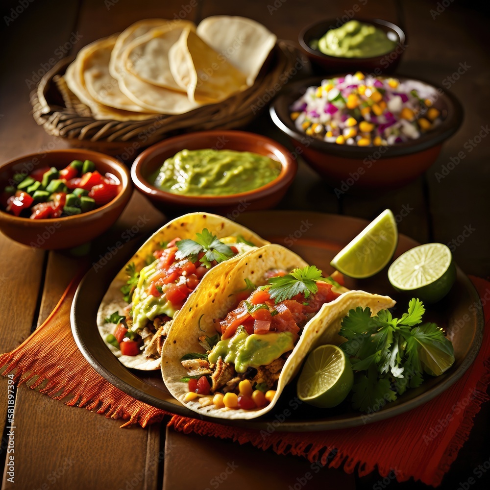 Commercial food photography illustration created using generative AI. Commercial food photography illustration created using generative AI.
