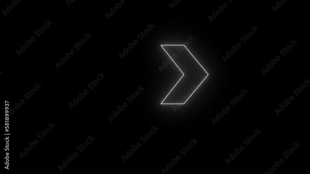 4K White Direction Sign. Glowing Neon Three Arrow Instruction Pointer. Seamless Loop Icon. Alpha Channel Vivid Pictogram. Stock Video. 4K White Direction Sign. Glowing Neon Three Arrow Instruction Pointer. Seamless Loop Icon. Alpha Channel Vivid Pictogram. Stock Video.