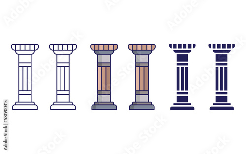 Column vector icon